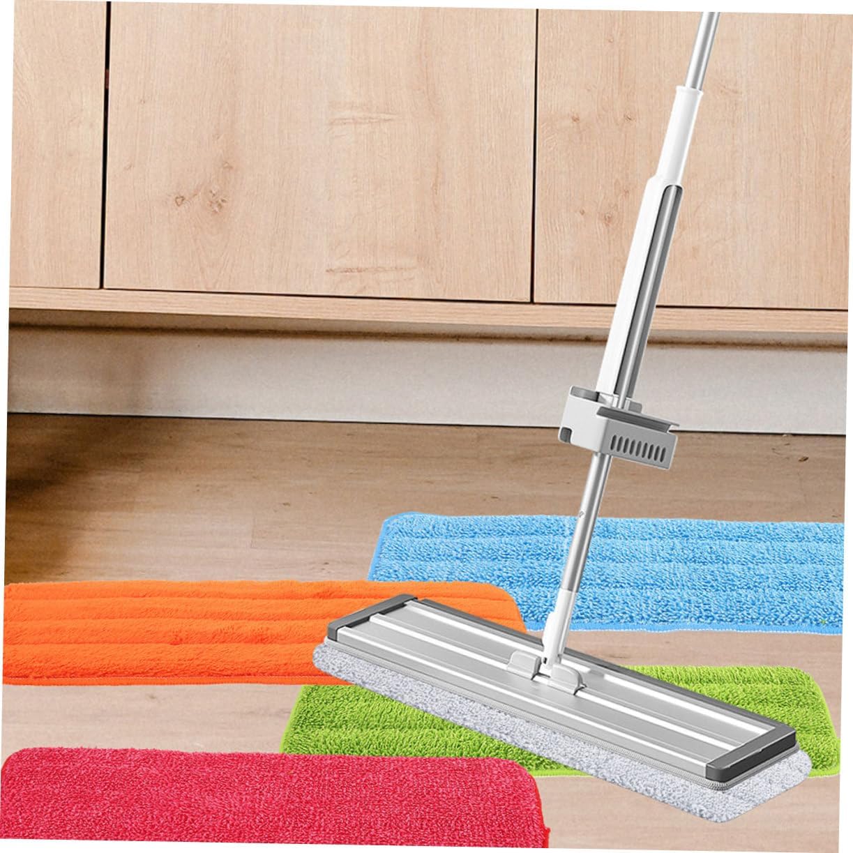 4pcs Reusable Fiber Cloth Mop Pad Refills