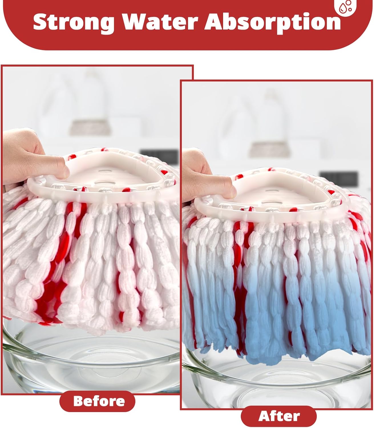 Nuorest Spin Mop Replacement Head 4 Pack 1