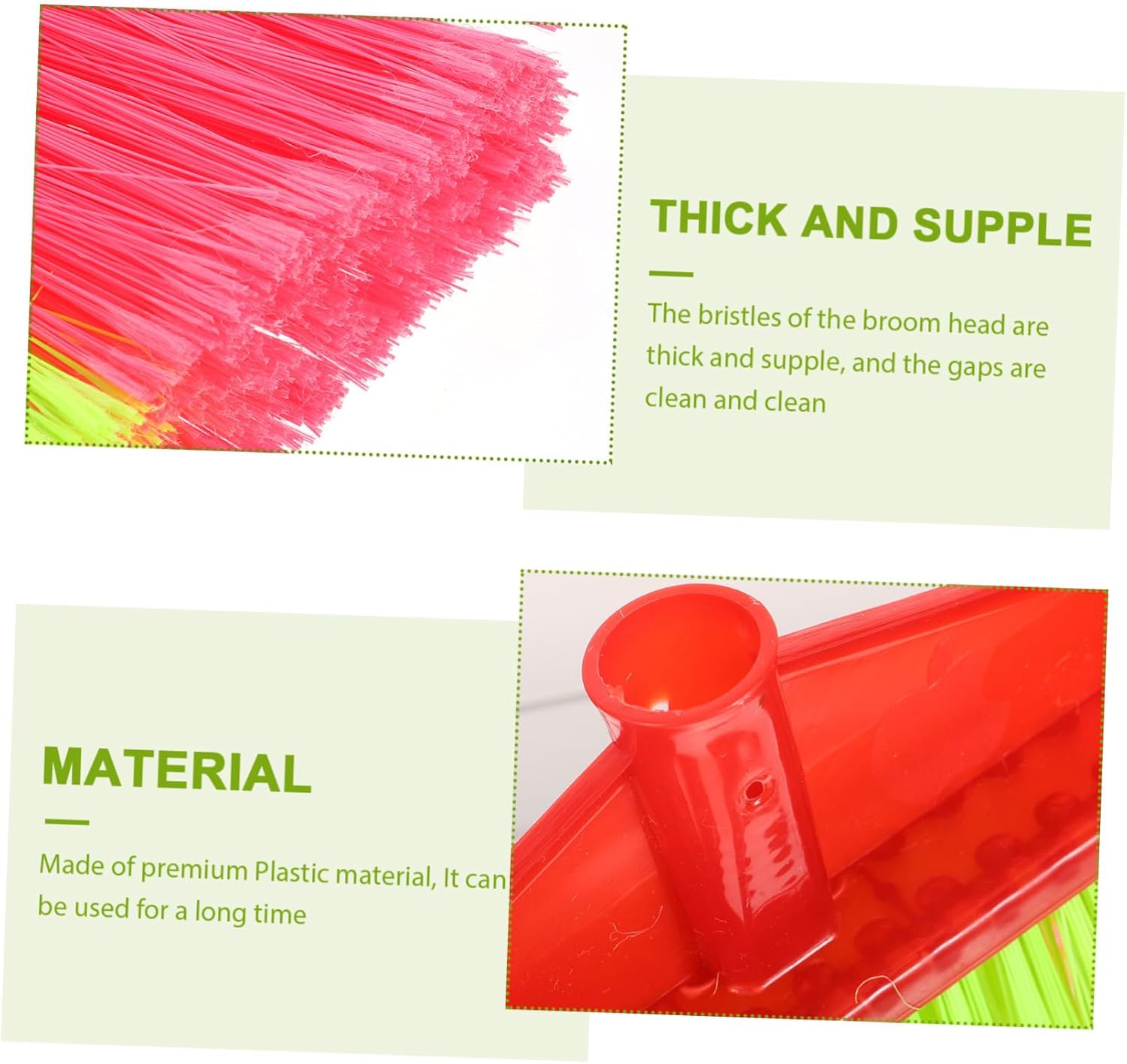 4PCS Callaron Replacement Broom Head for Indoor Cleaning