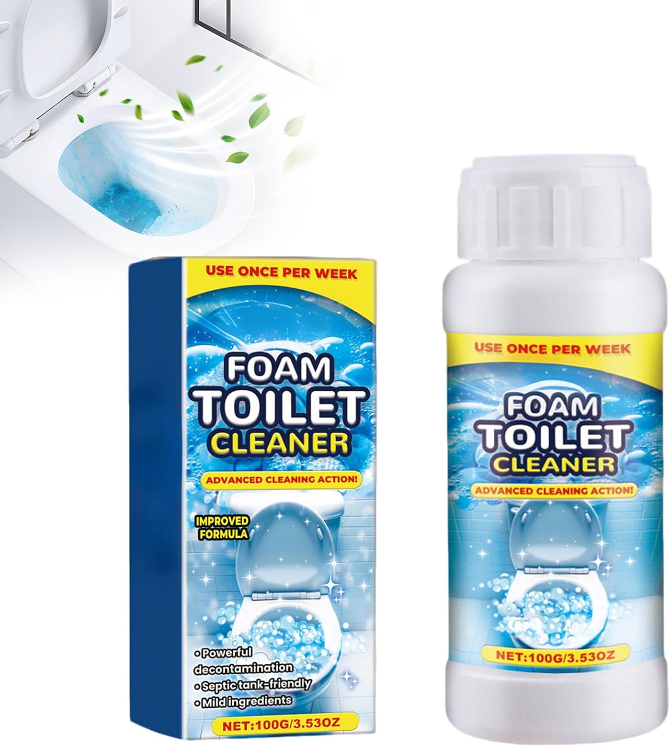 Eadwe Foam Toilet Cleaner - Non-Toxic and Septic Safe