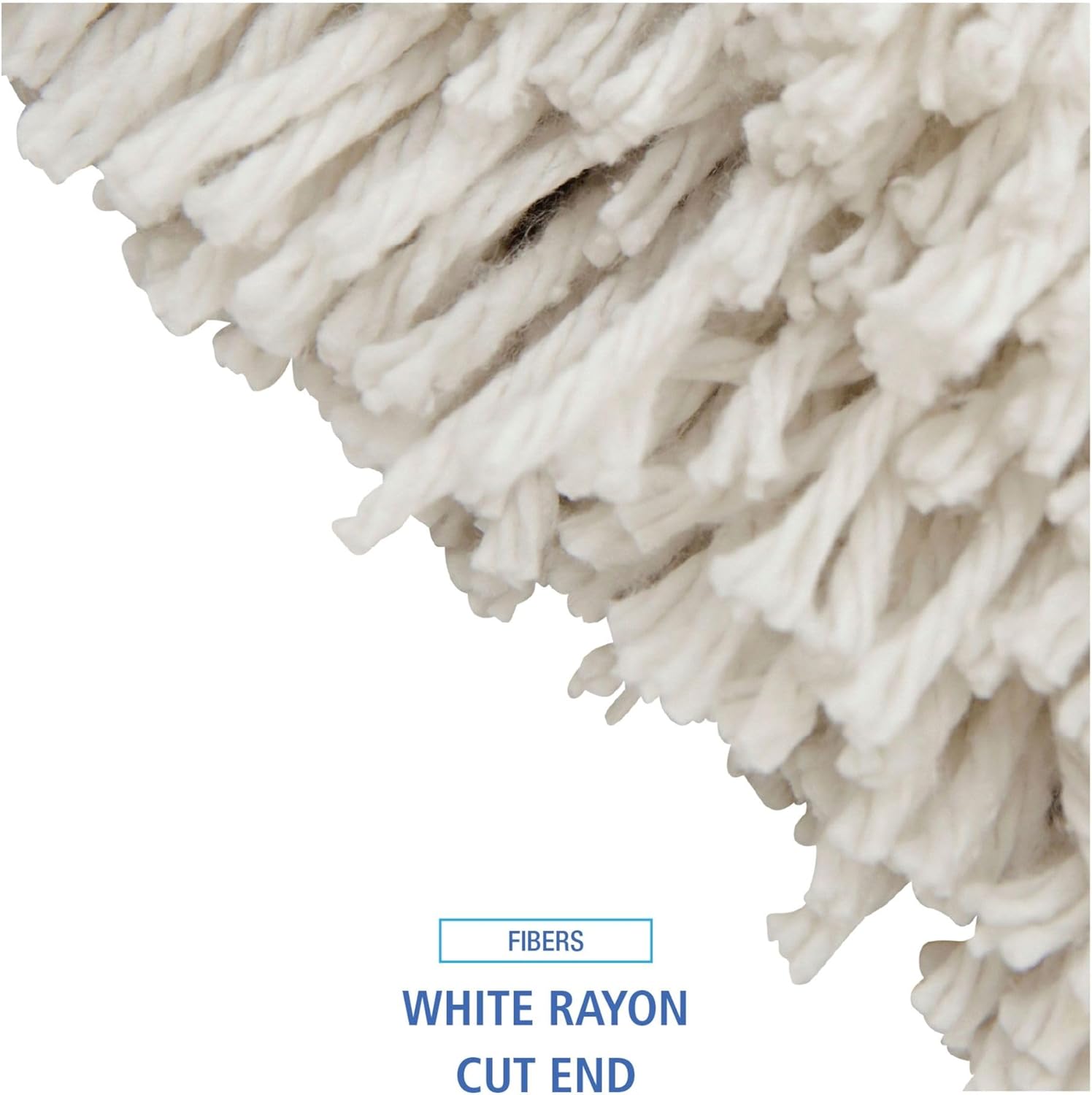 Boardwalk Premium Cut-End Wet Mop Heads 24oz White 12Carton