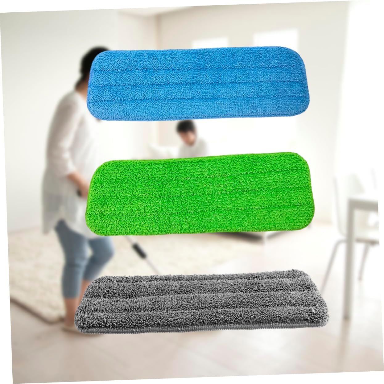 PACKOVE 3Pcs Water Spraying Mop Cloth Replacement