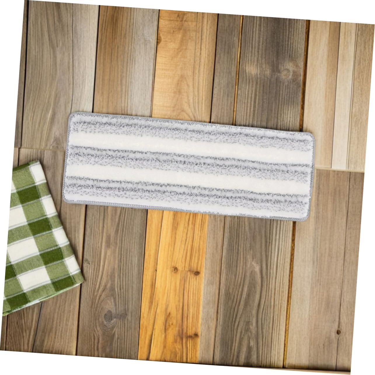5pcs Washable Flat Mop Pads Self Adhesive Microfiber for Hardwood Floors