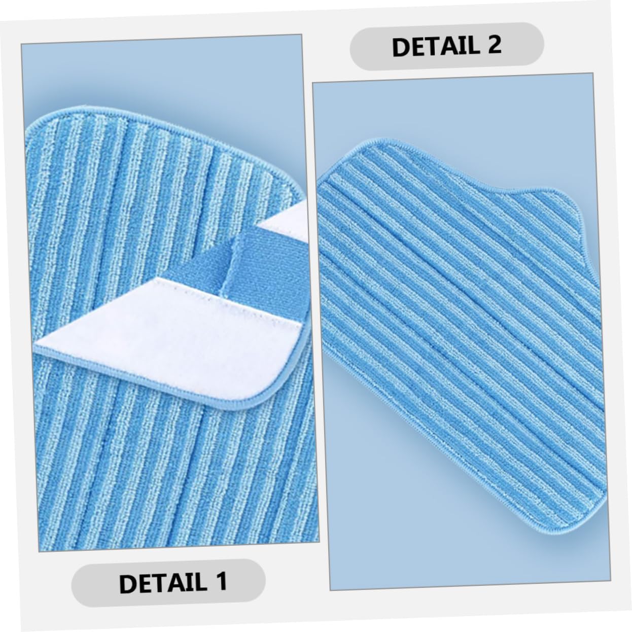 Minkissy 2pcs Microfiber Mop Pads Replacement for Efficient Floor Cleaning