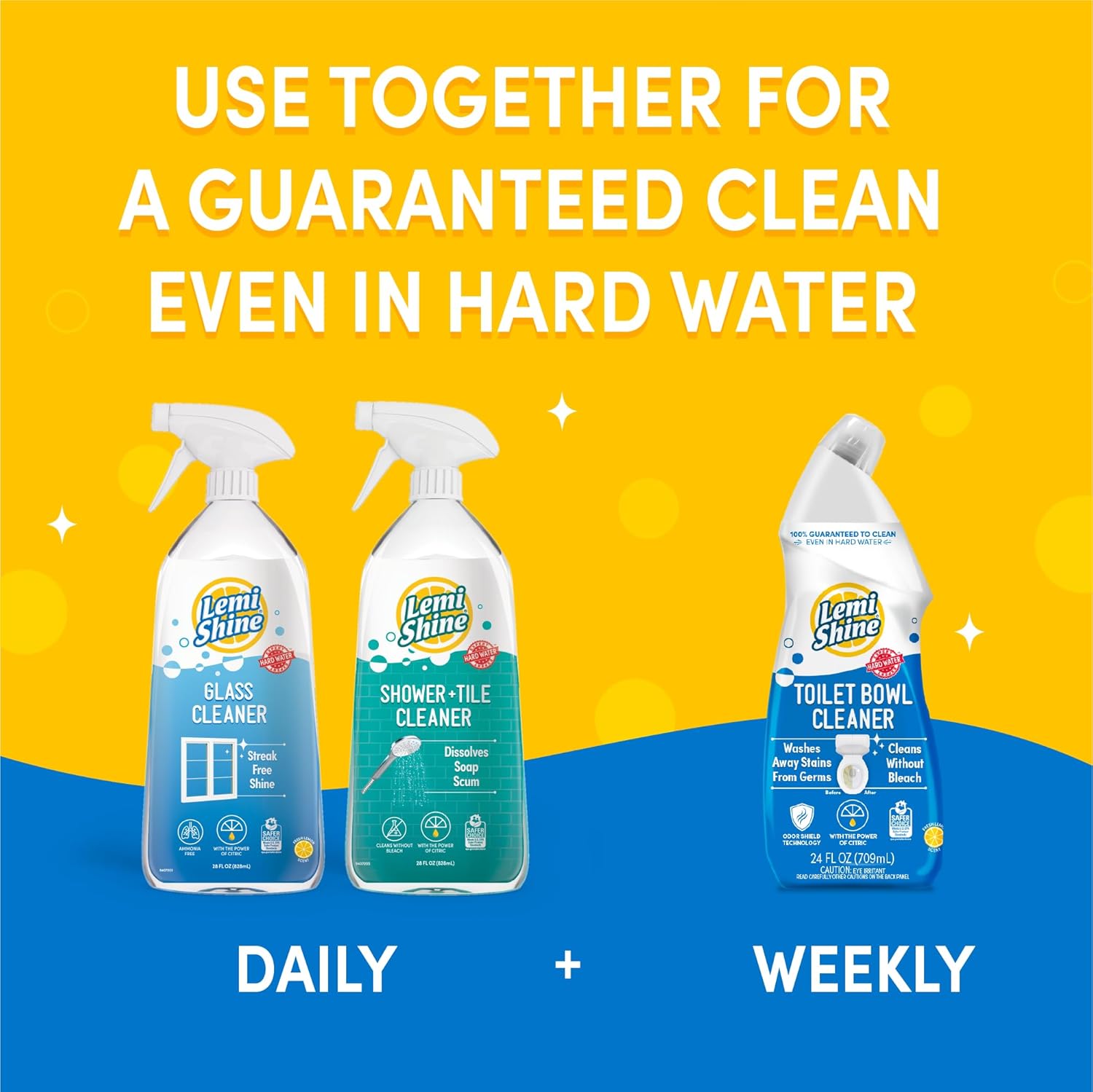 Lemi Shine Toilet Bowl Cleaner Bleach-Free 6 Pack