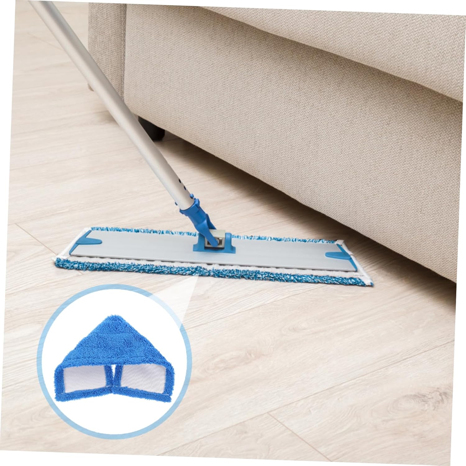 Microfiber Dust Mop Replacement Head for Hardwood Tile Cleaning