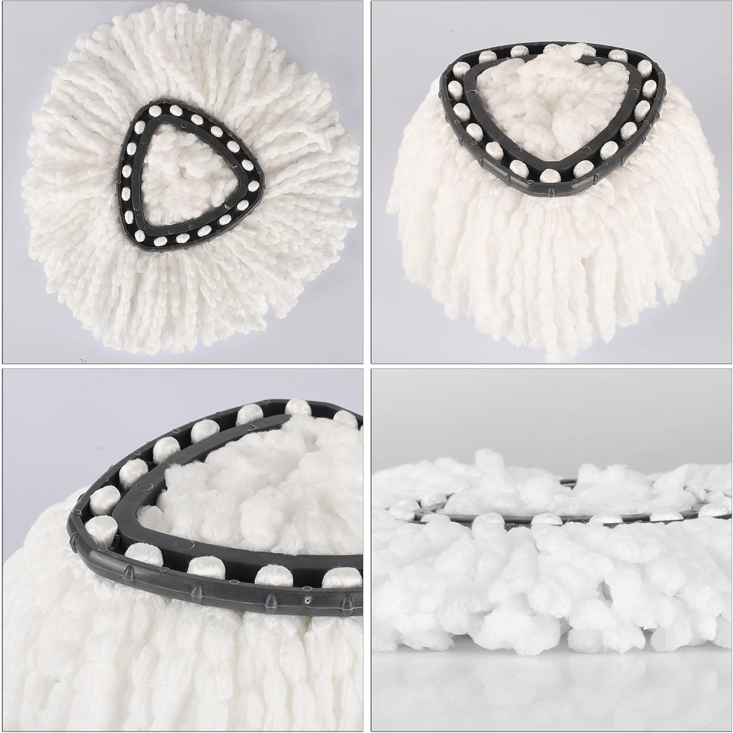 10-Pack Microfiber Spin Mop Replacement Heads