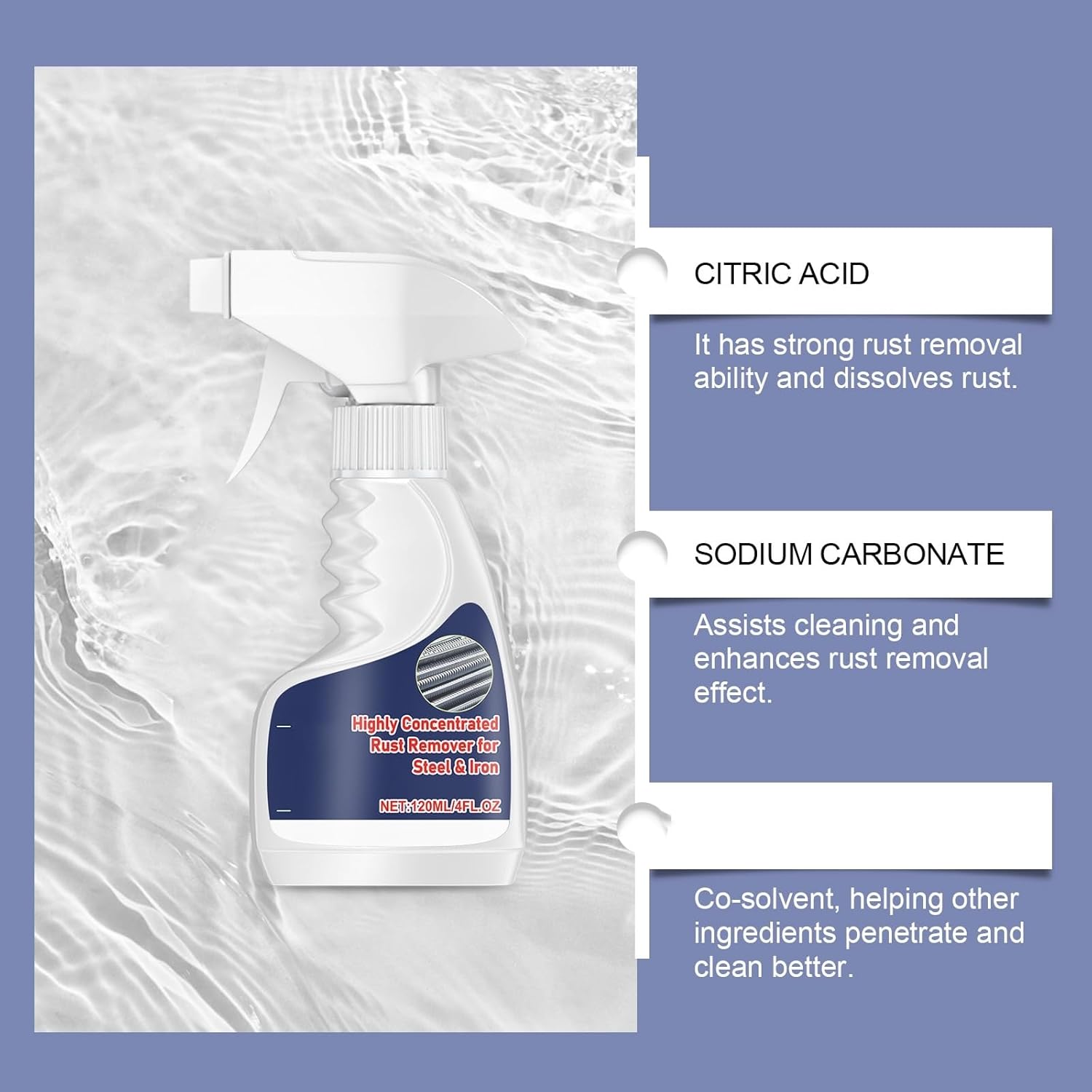 Heavy Duty Metal Rust Remover Spray