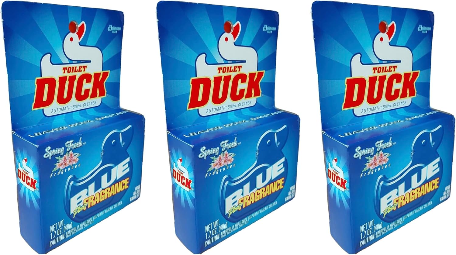 Toilet Duck Automatic Blue Toilet Cleaner 3 Pack