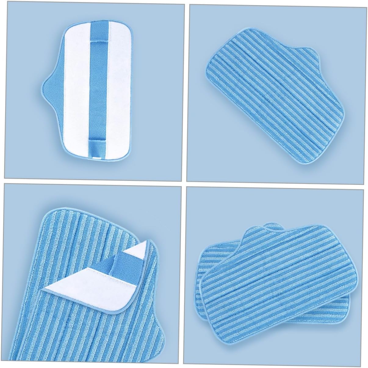 Minkissy 2pcs Microfiber Mop Pads Replacement for Efficient Floor Cleaning