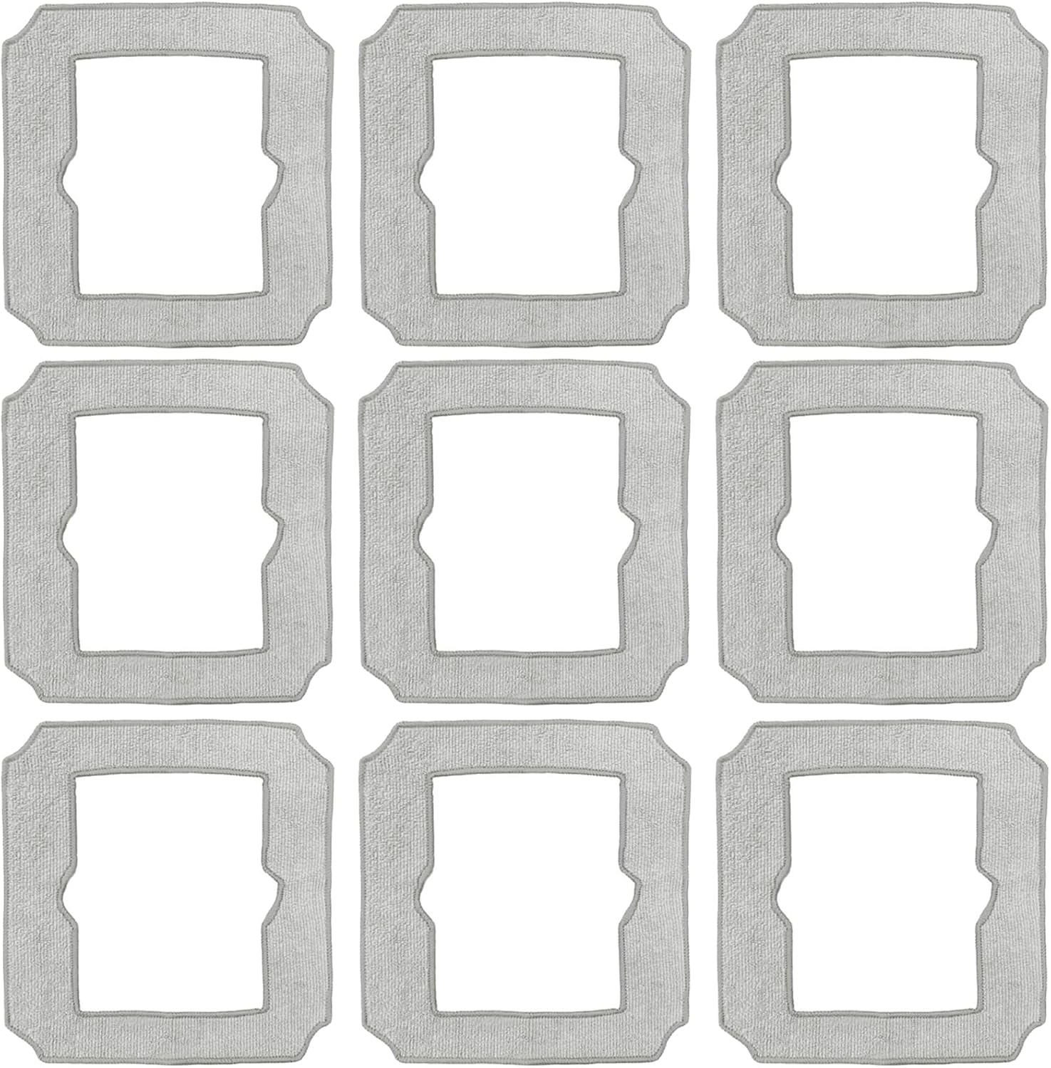JZSTARINGE Mopping Pads for ECOVACS Winbot Mini 9 Pcs Reusable Cleaning Replacement