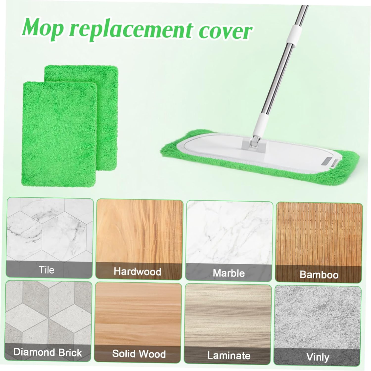CALLARON Microfiber Mop Pad 6 Pack Replacement