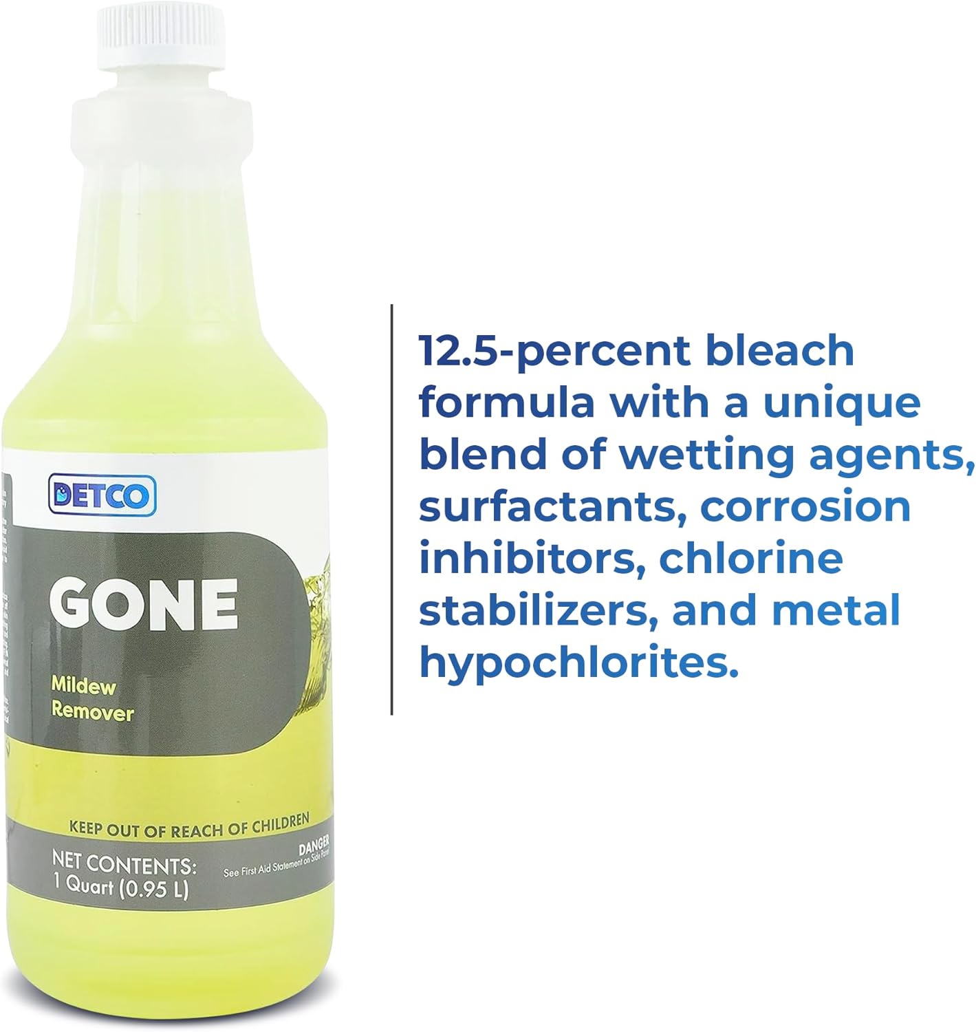 Detco GONE Mold Mildew Remover 1-Quart Spray