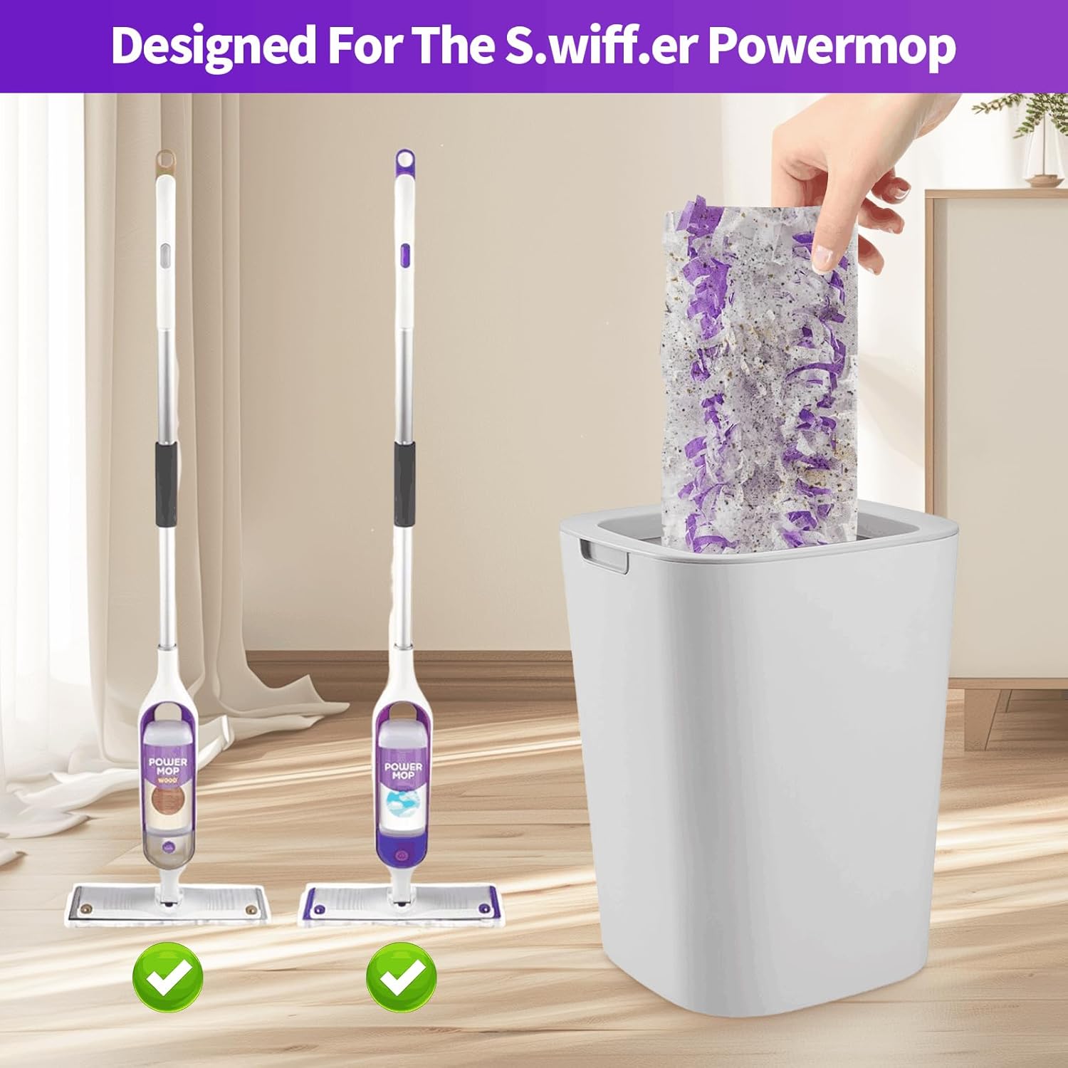 35 Pack AntePow Disposable Refills for Swiffer Power Mop