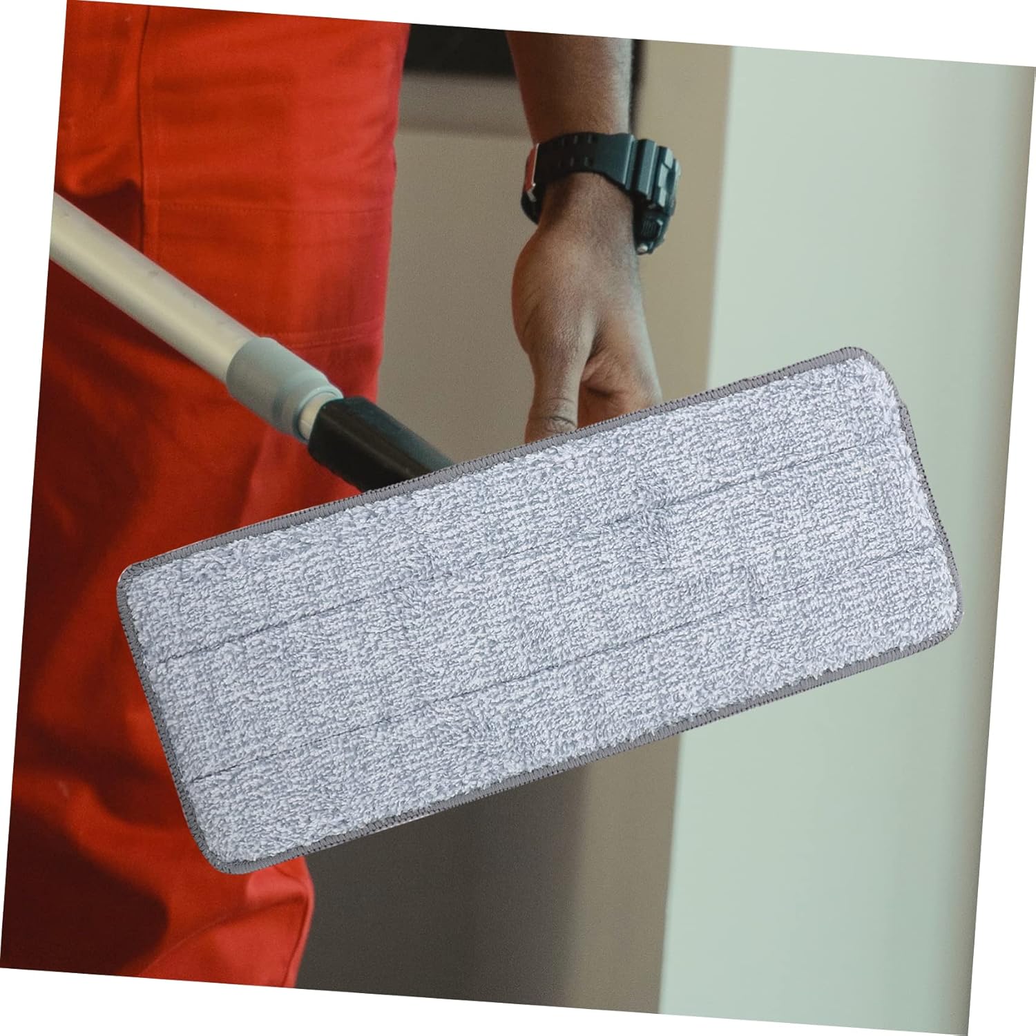 2 Pack Minkissy Mop Pads Wet Dry Cleaning Reusable Floor Mop Heads