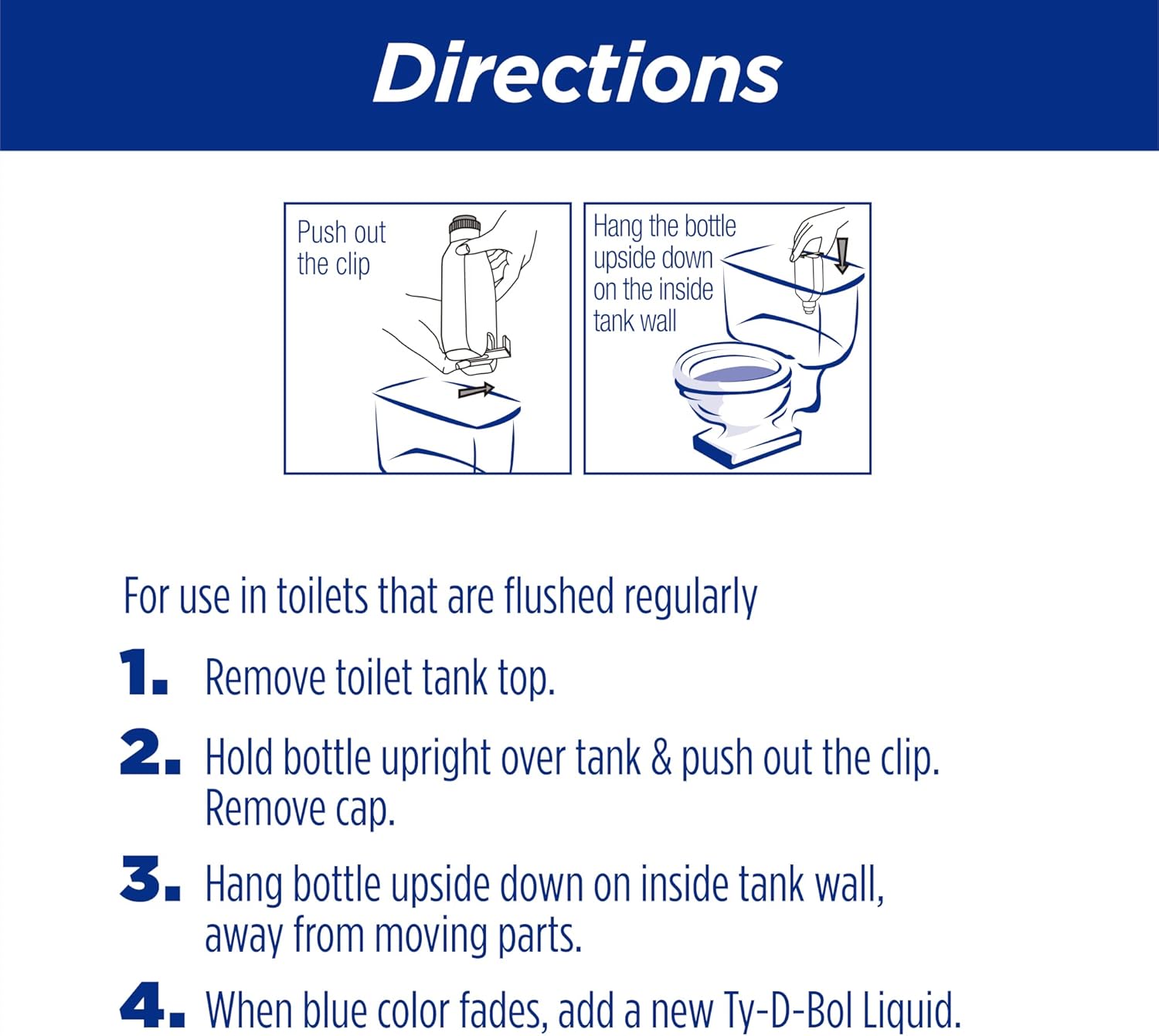 Ty-D-Bol Automatic Toilet Cleaner for Continuous Fresh Bathroom Hygiene