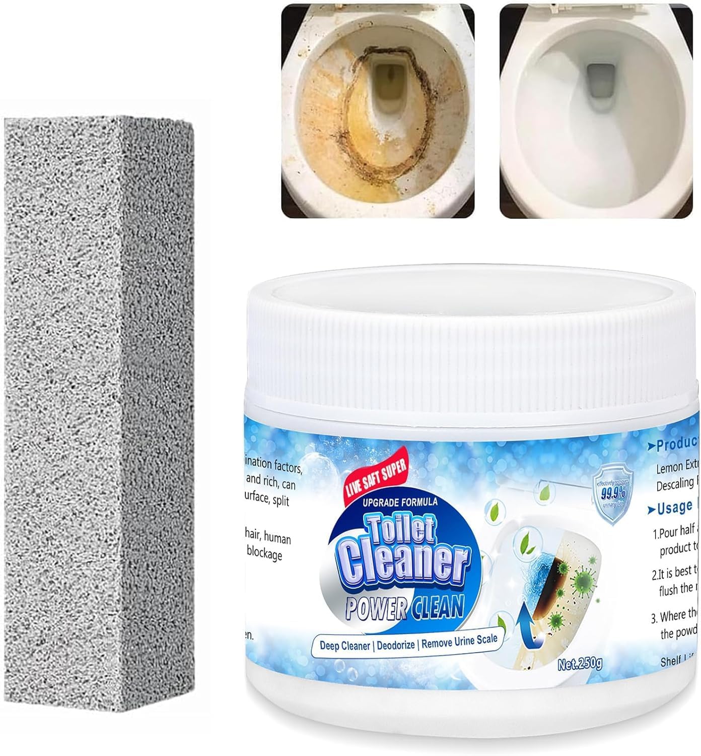 Live Saft Super Toilet Bowl Cleaner Set