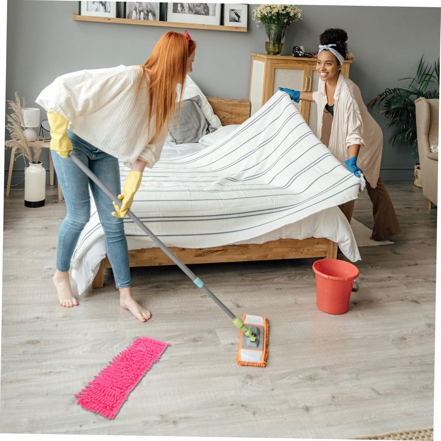2pcs Mop Cloth Replacement for Home Use