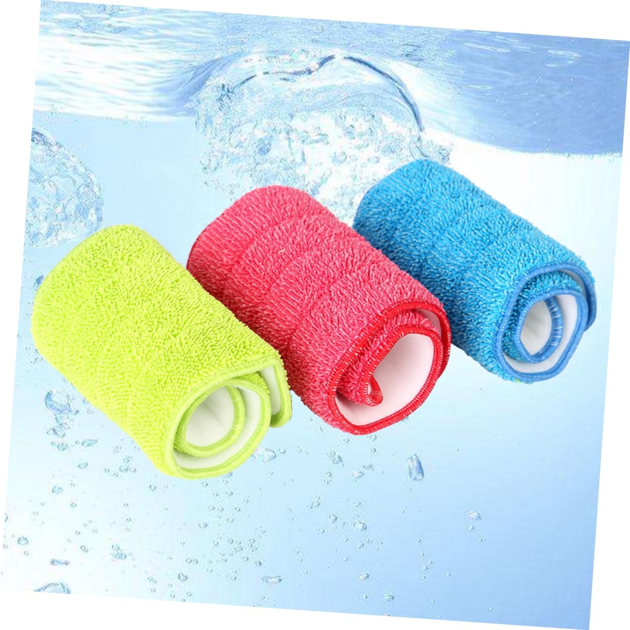 PACKOVE 3Pcs Spray Mop Cloth Replacement for Durable Cleaning