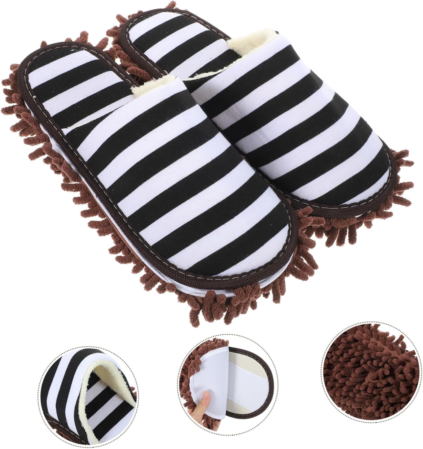 Ipetboom Washable Dust Mop Slippers for Easy Floor Cleaning