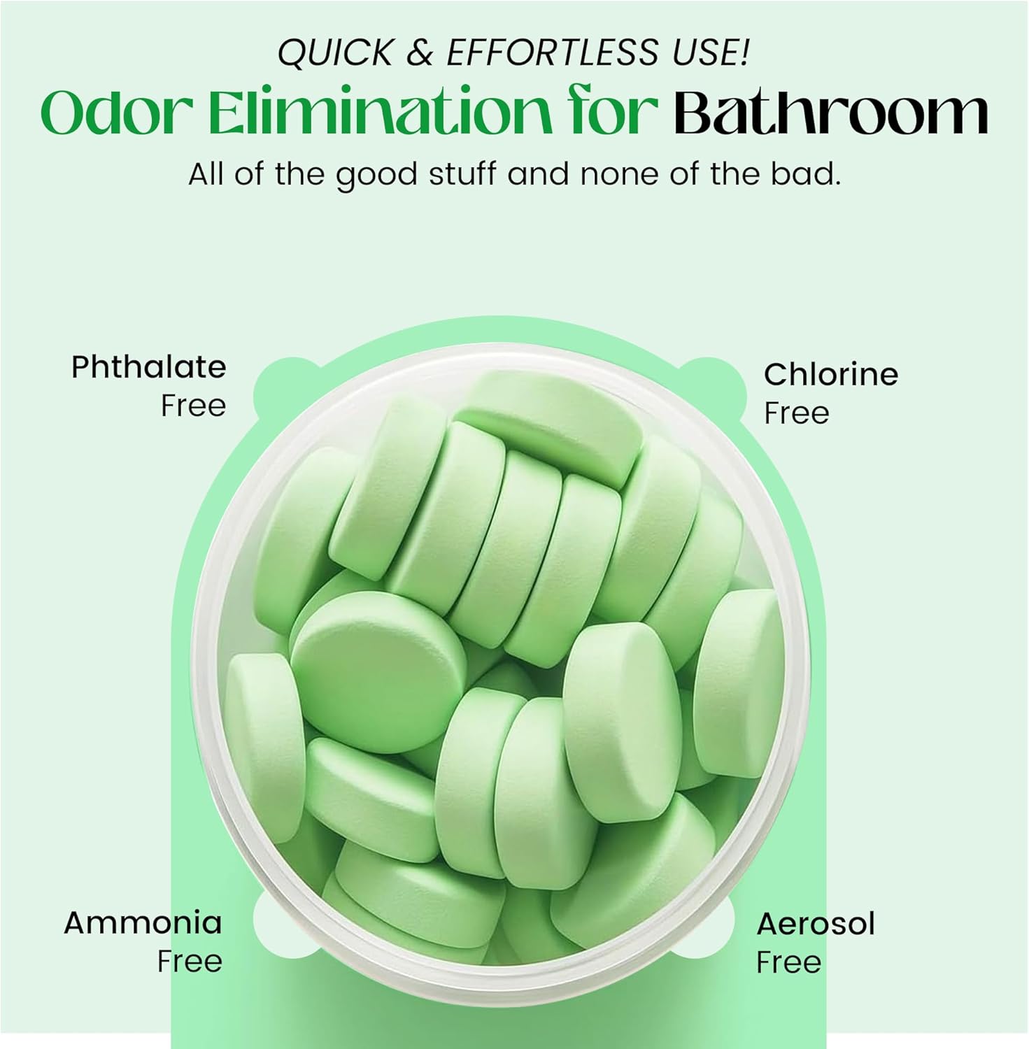 FreshExit Toilet Deodorizer Tablets 60 Count Citrus Scent 1