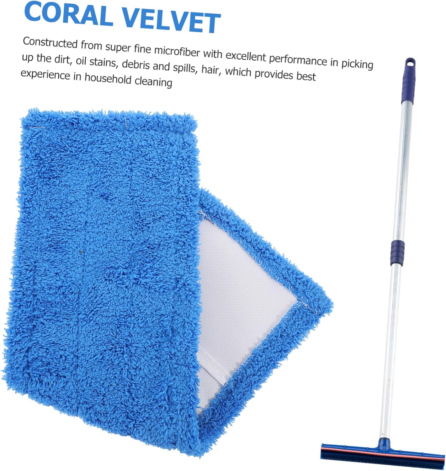Microfiber Dust Mop Replacement Head for Hardwood Tile Cleaning