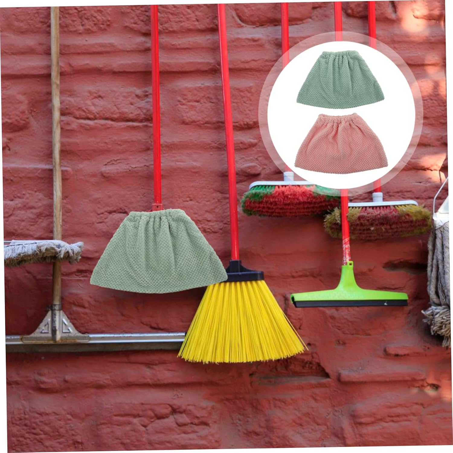 Ipetboom 2pcs Reusable Broom Cloth Cover Replacement