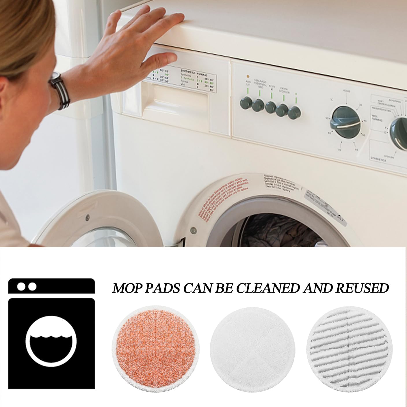 BeiLan Spin Wave Mop Pads Replacement 12Pack