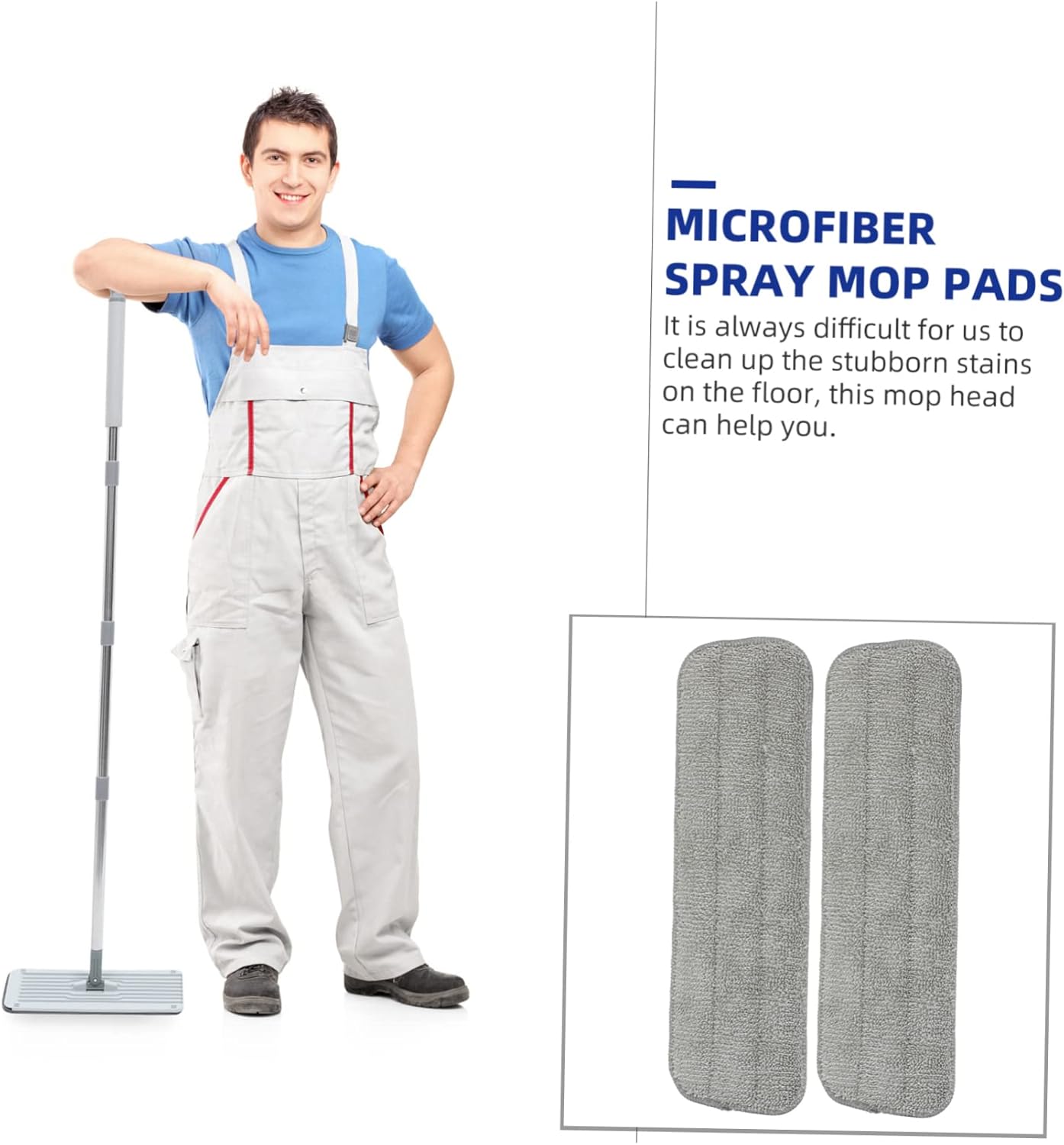 Minkissy 5 Pack Washable Microfiber Mop Pads