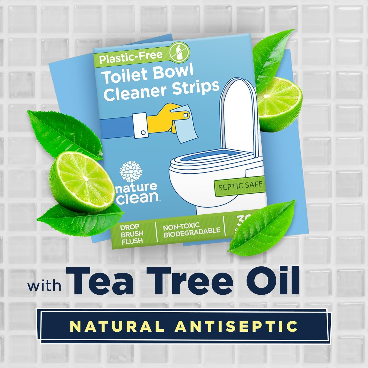 Nature Clean Non-Toxic Toilet Cleaner Strips 36 Count