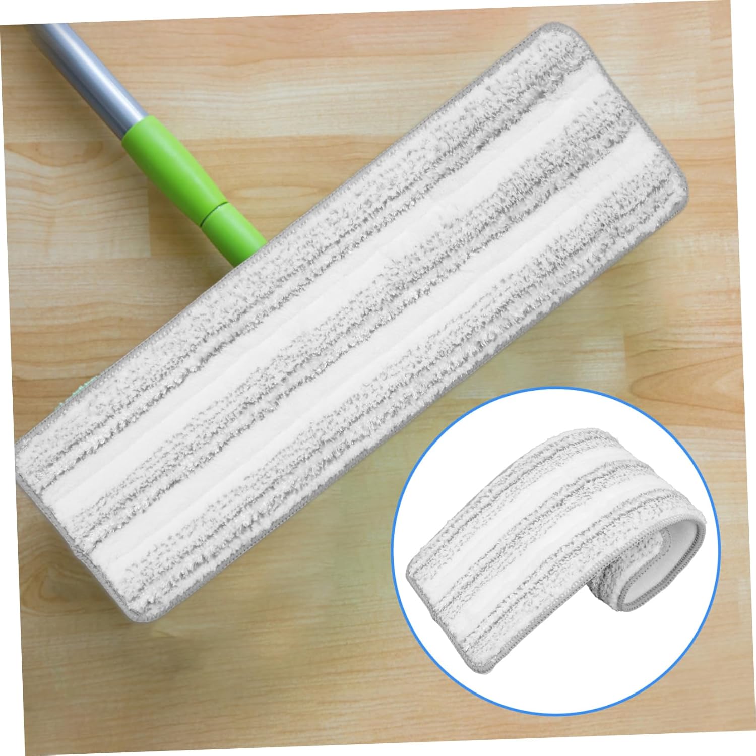 2Pcs Reusable Floor Mop Refill Pads for Home and Office Cleaning