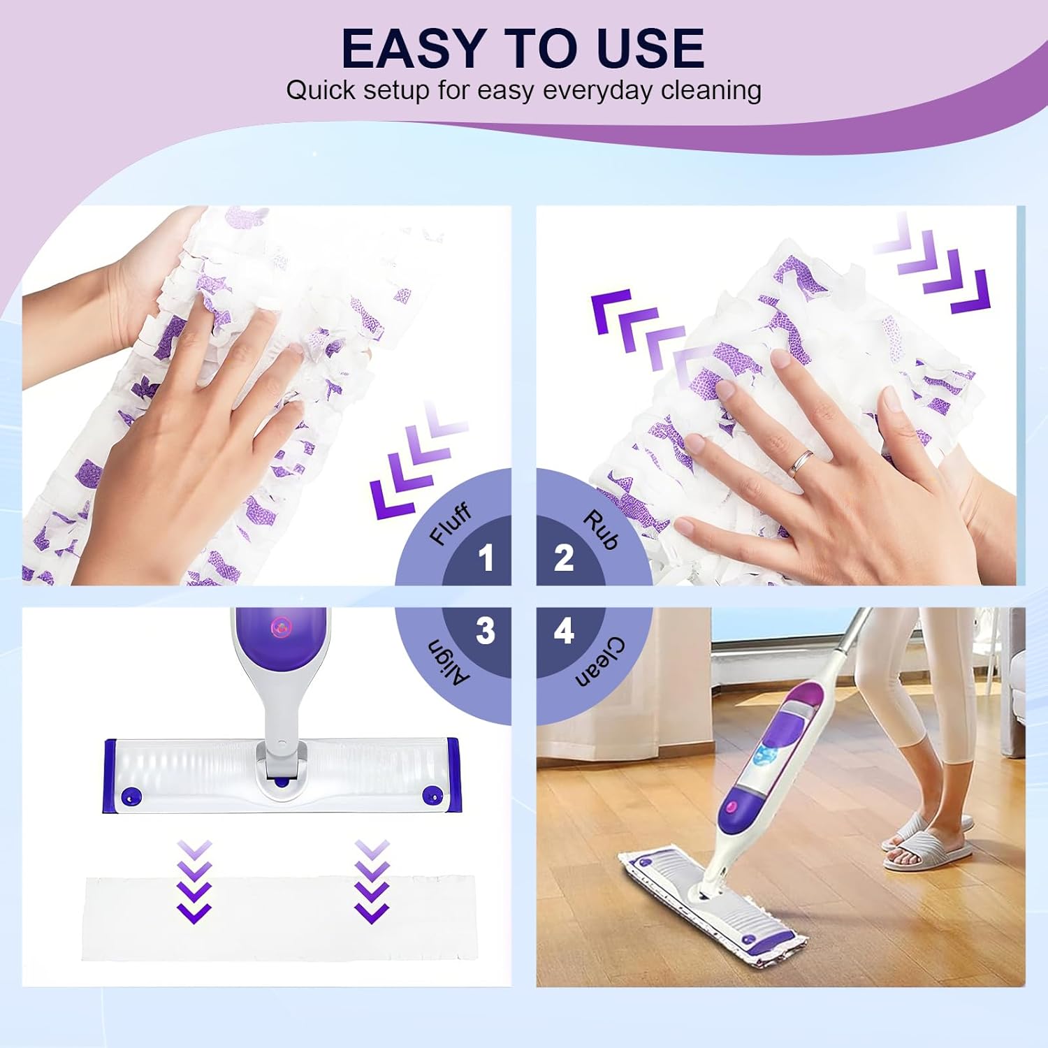 Nyywth 32 Count Swiffer Power Mop Refill Pads