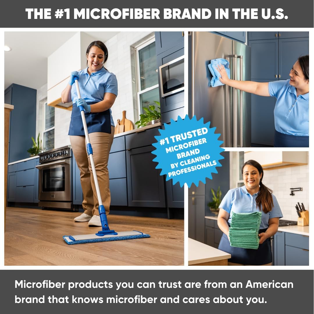 3 Pack Cinch Mop Replacement Heads with Microfiber Pads