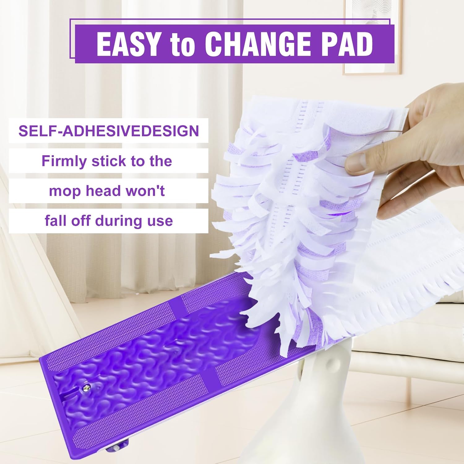15 Pack ZQZiQi PowerMop Refill Pads for Multi-Surface Wood