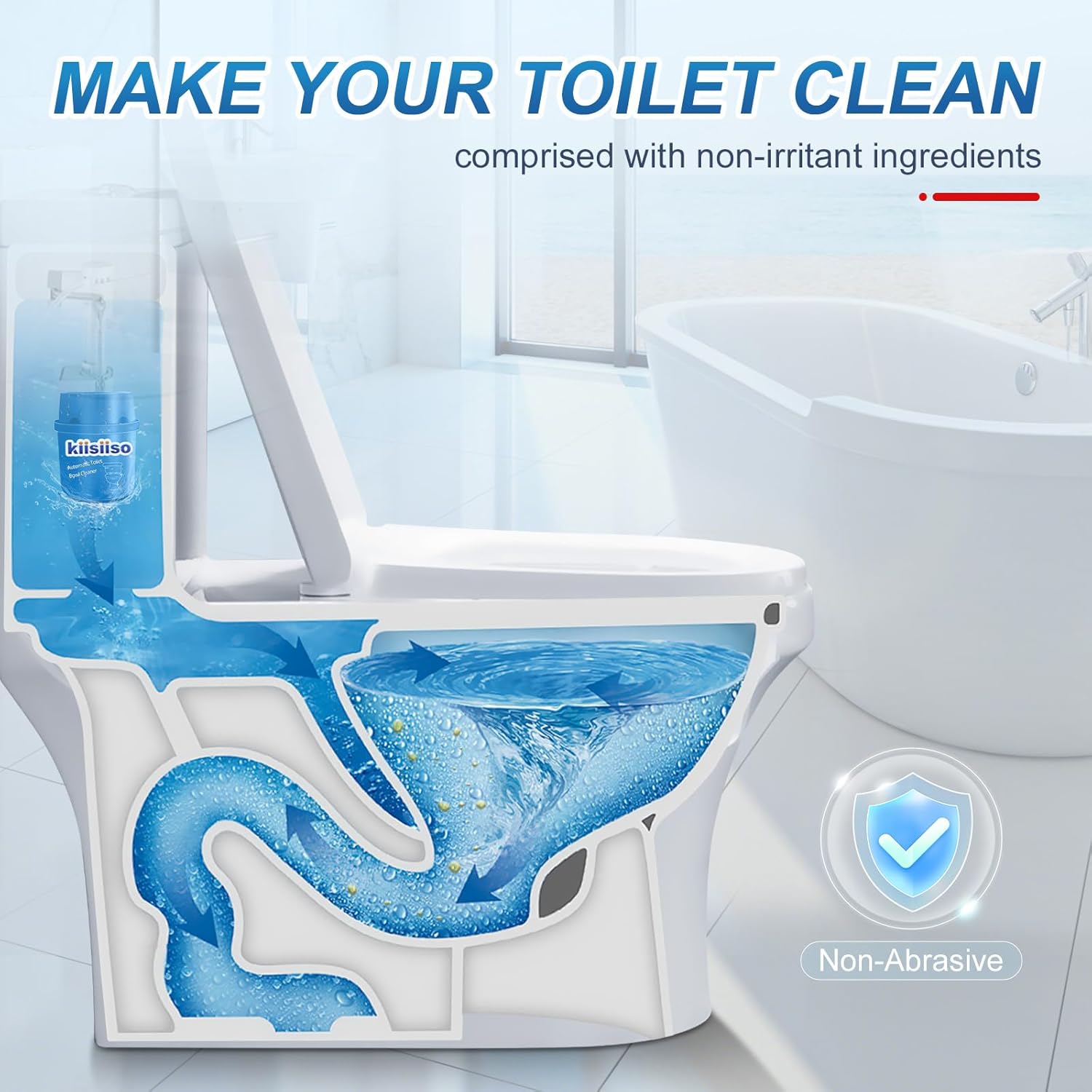 KIISIISO Toilet Bowl Cleaner Tablets - 9 Bottles