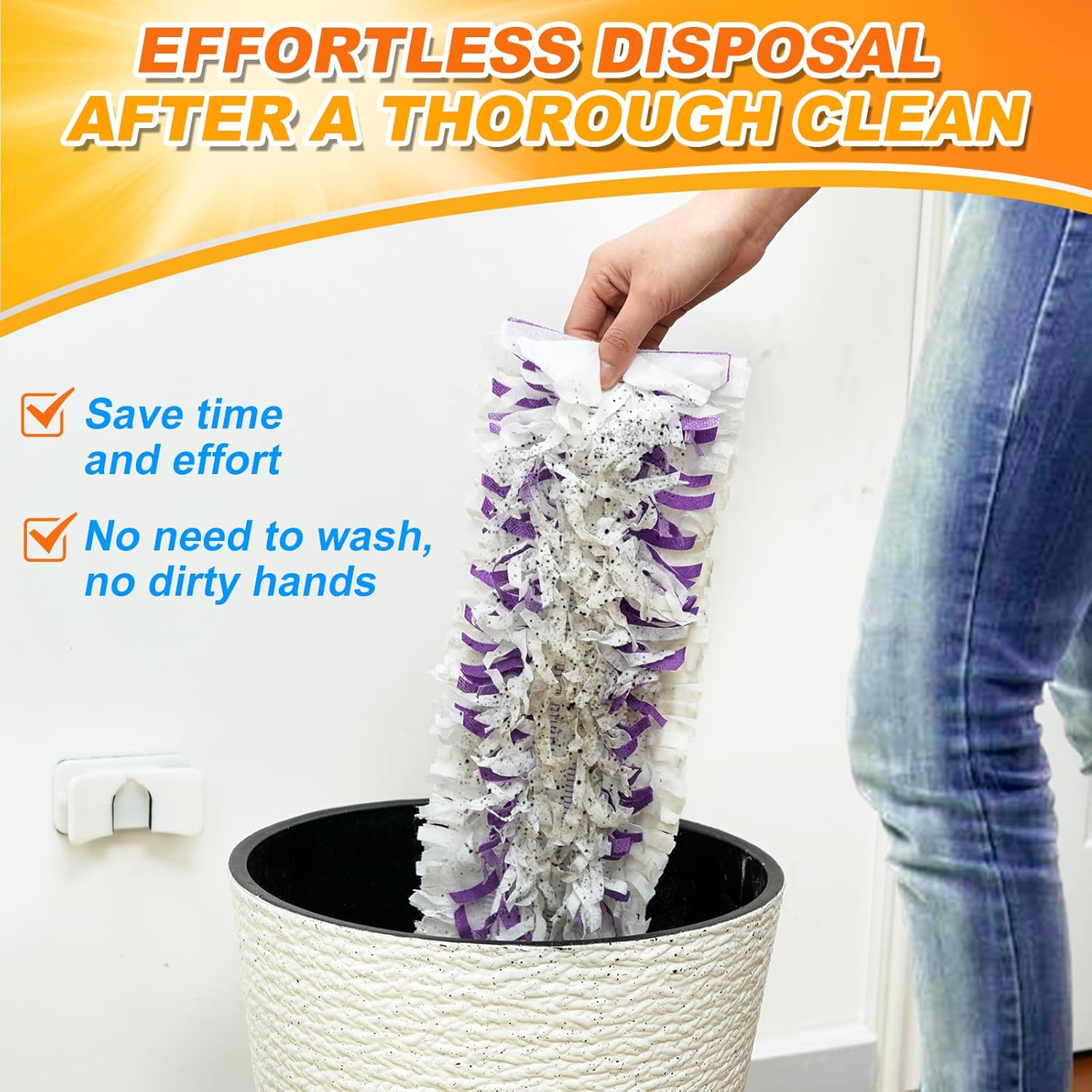 MyKEEPOW 12 Pack Disposable Mopping Pad Refills