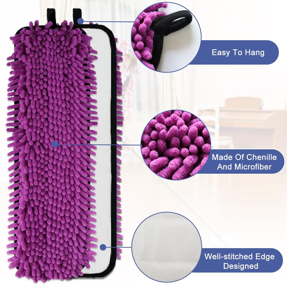 Diteje 5 Pack Washable Mop Pads for Bona Replacement