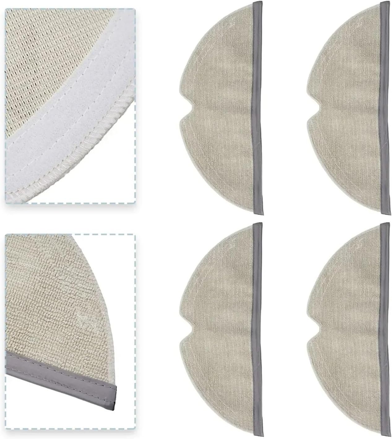 4pcs Mop Pad for Roborock Q8 MAX MAX Plus Replacement