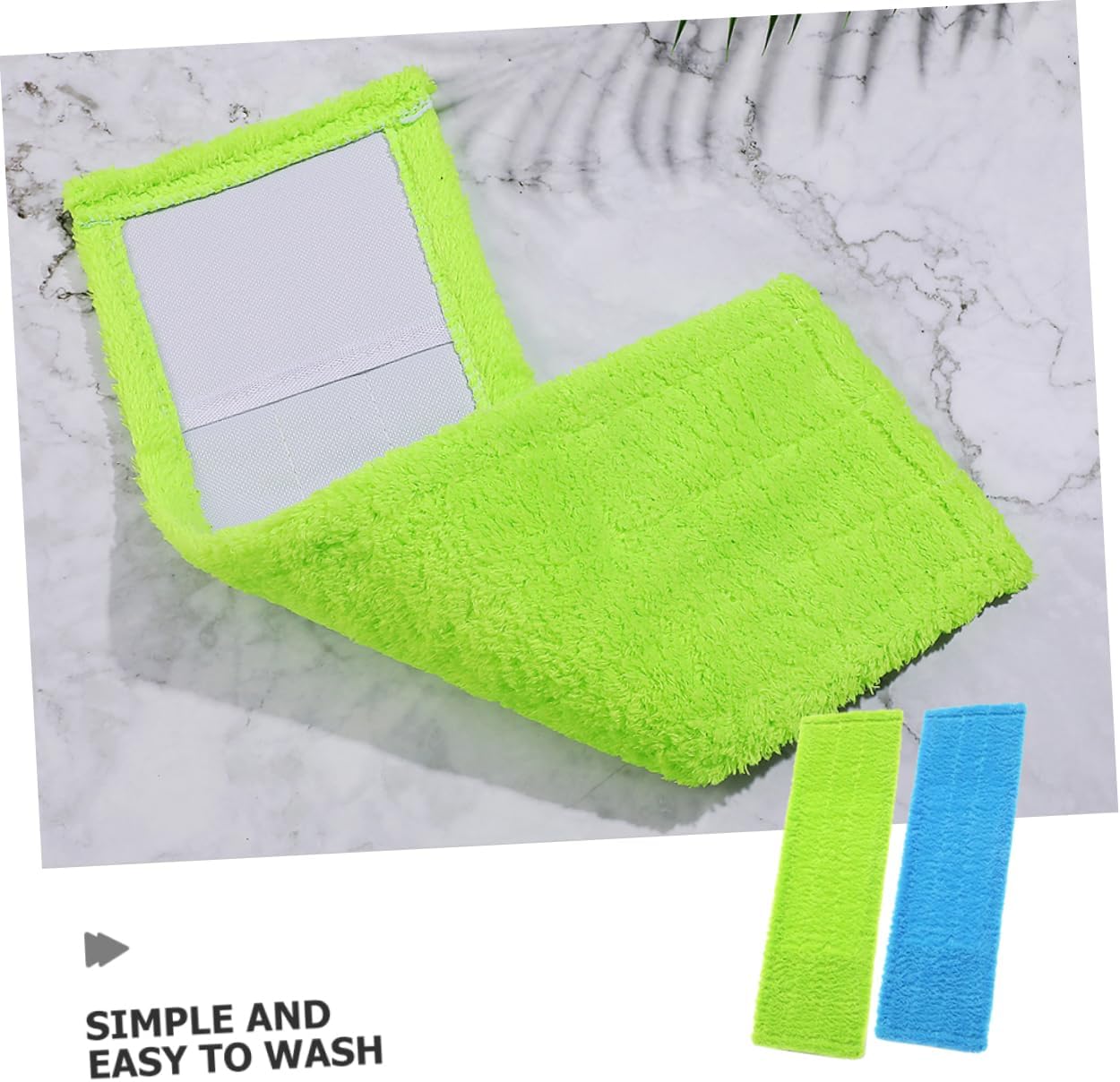 Ipetboom 2pcs Coral Fleece Mop Replacement Pads 1