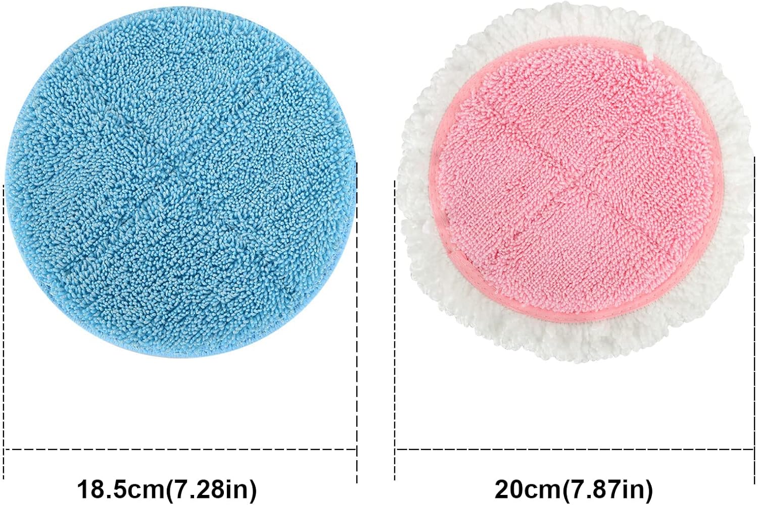 BeiLan 6-Pack Electric Mop Pads for 728 Inch Floor Cleaning