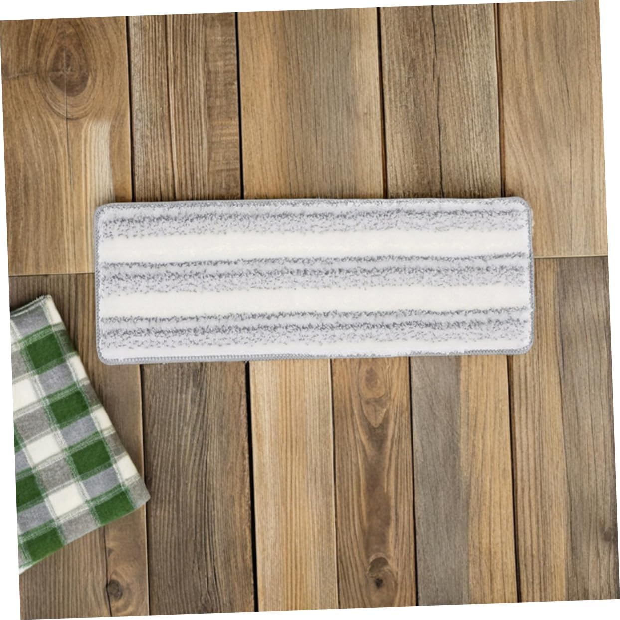 5pcs Washable Flat Mop Pads Self Adhesive Microfiber for Hardwood Floors