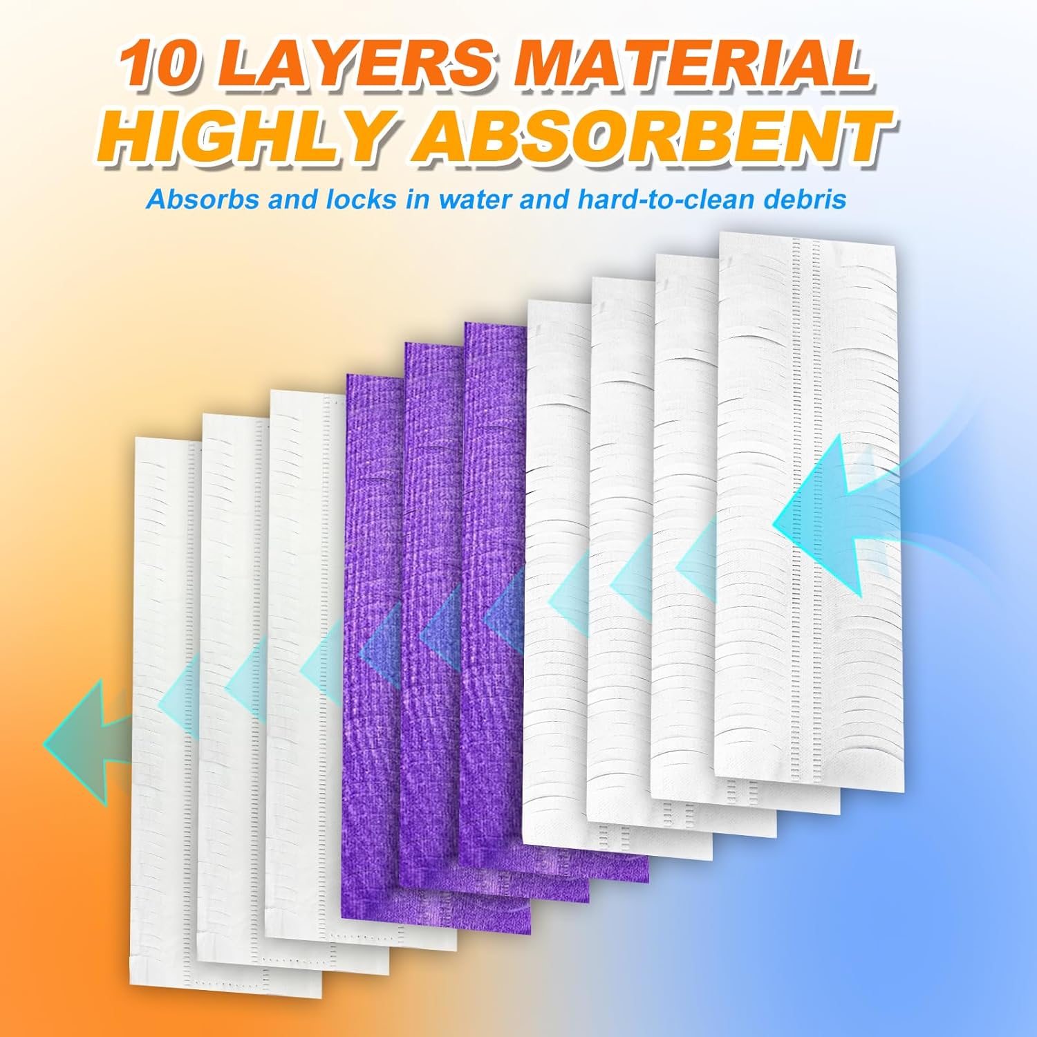 MyKEEPOW 12 Pack Disposable Mopping Pad Refills