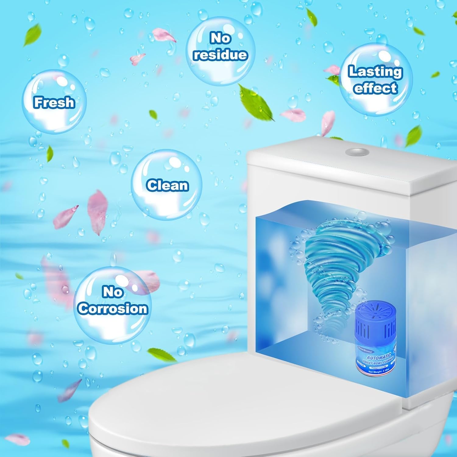 OceanBreezy Toilet Cleaner Tablets 3 Bottles Set