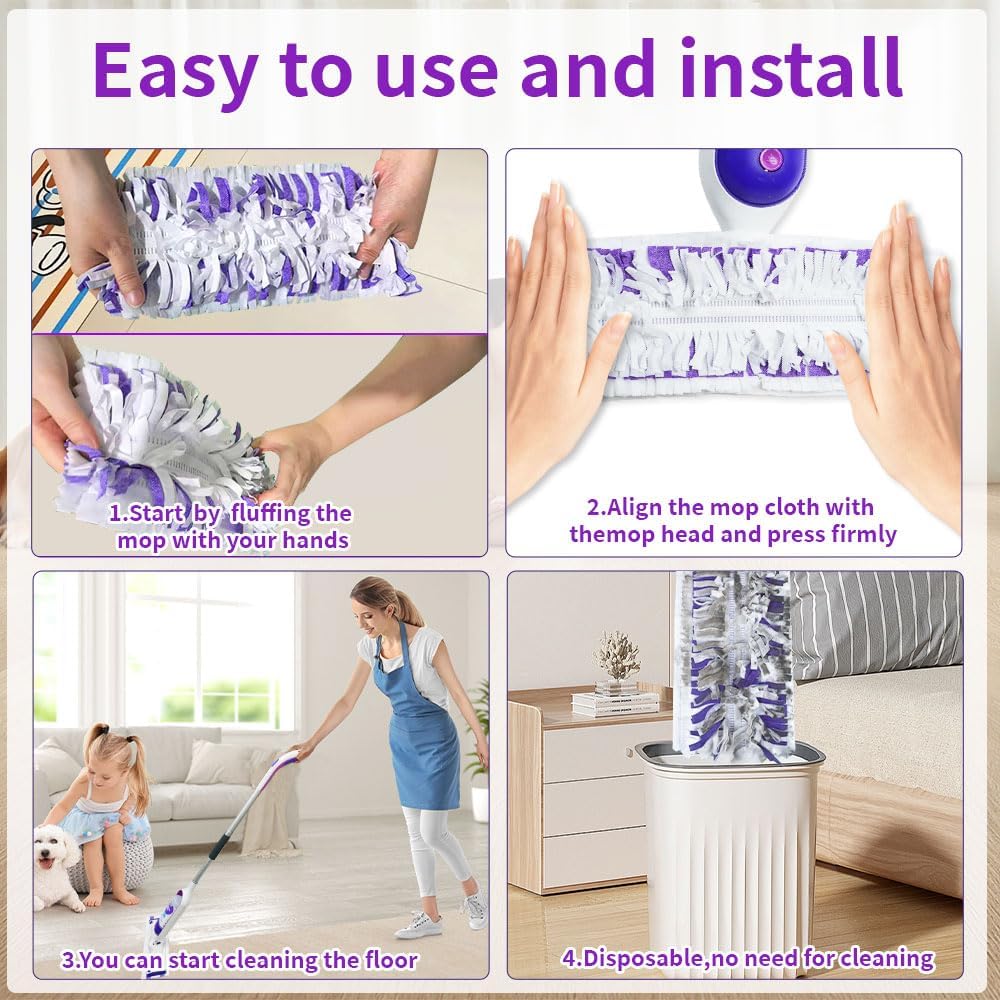 Vineen Disposable Pads for Power Mop 20 Count Refills