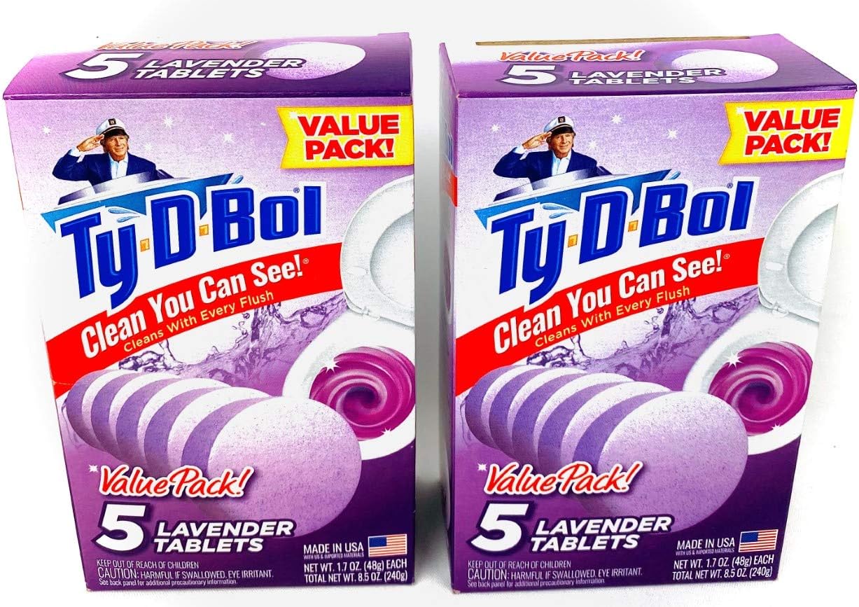 Willert Ty-D-Bol Toilet Cleaning Tablets with Lavender Scent 10 Tabs