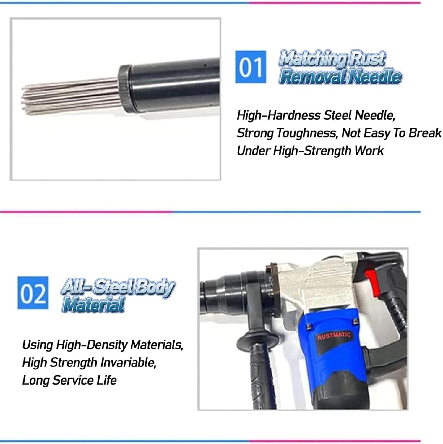 MAIMAILE 1100W Handheld Electric Rust Remover