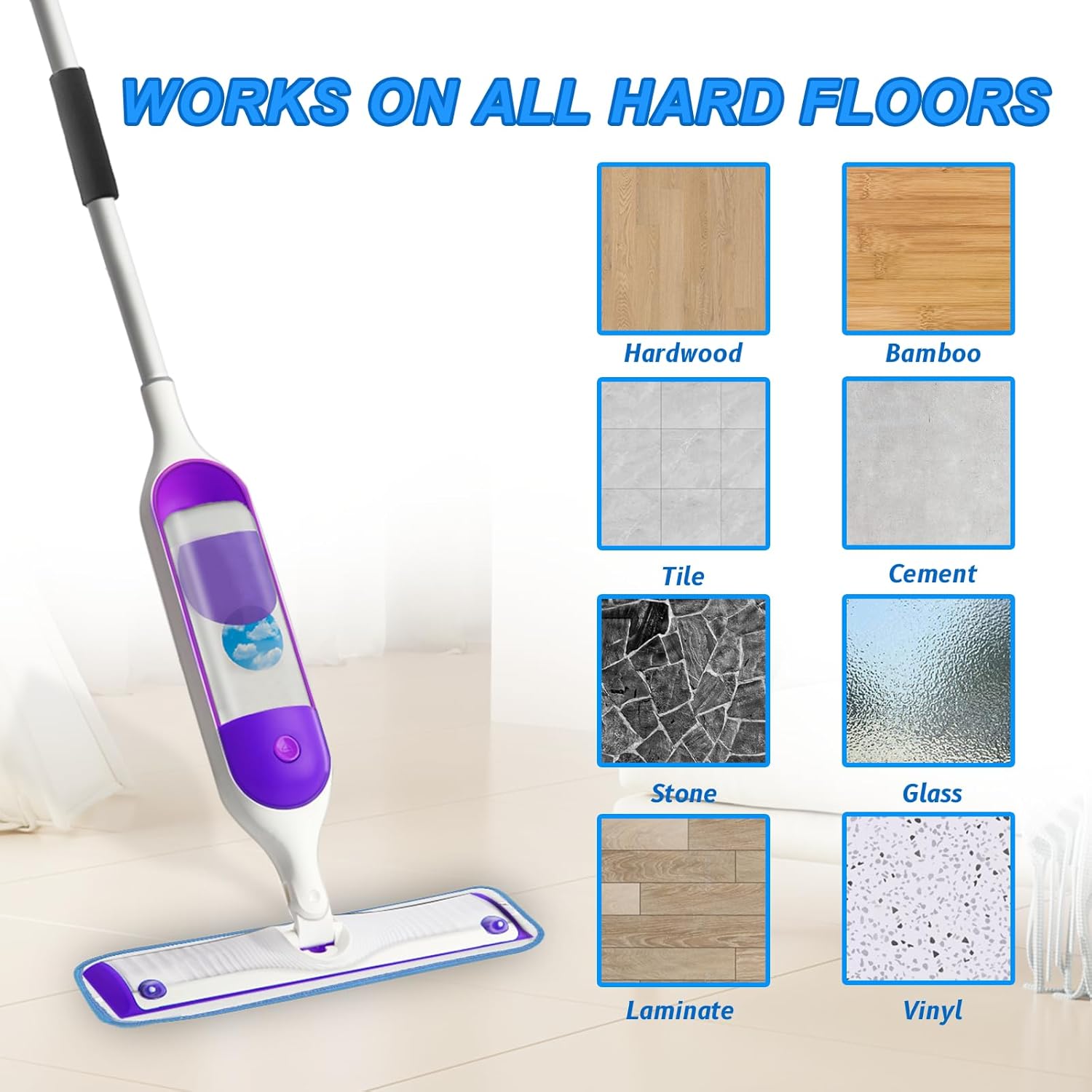 5 Pack Reusable Mop Pads for Swiffer PowerMop
