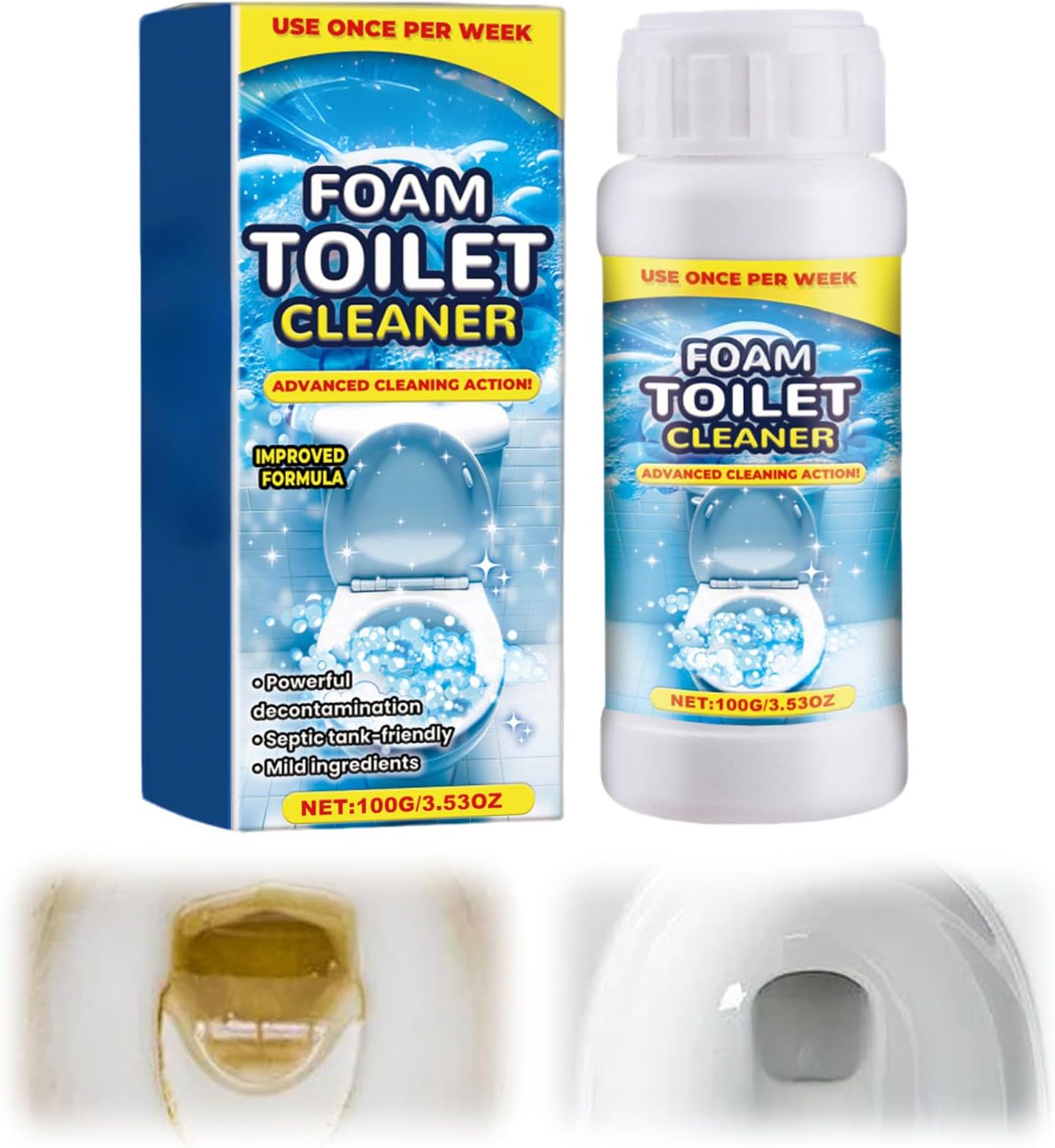 Juvhot Foam Toilet Cleaner Septic Safe 2025 New