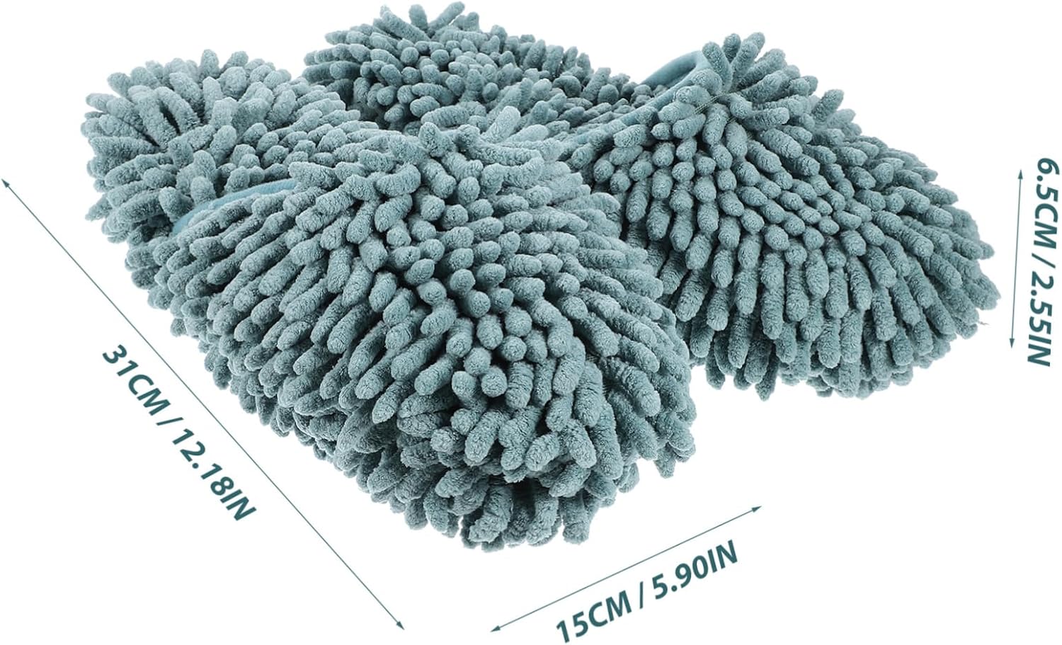 Sherchpry Reusable Chenille Mop Slippers for Floor Cleaning