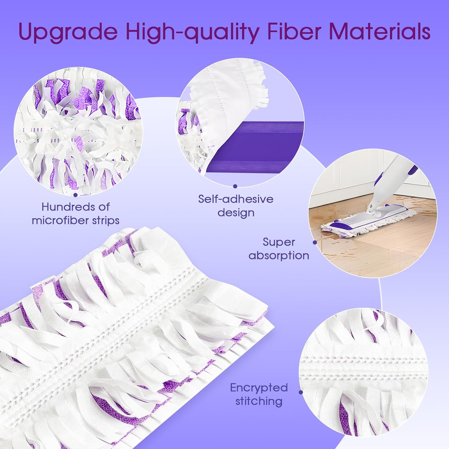 21 Pack Replacement Mop Pads for Swiffer Power Mop